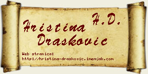 Hristina Drašković vizit kartica